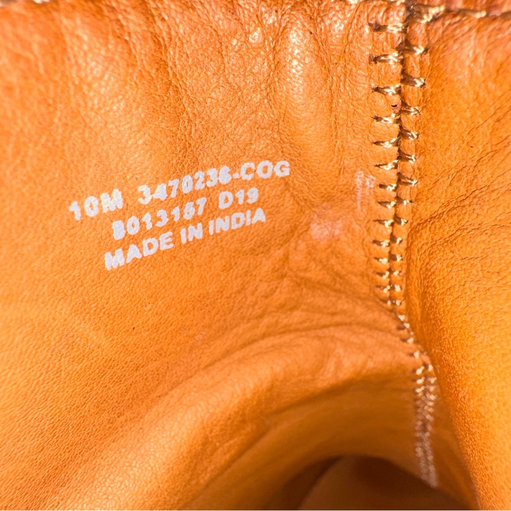 FRYE Elyssa Shootie Women's Ankle Booties Cognac Leather 10 Slip-On Short Boot - Picture 10 of 10